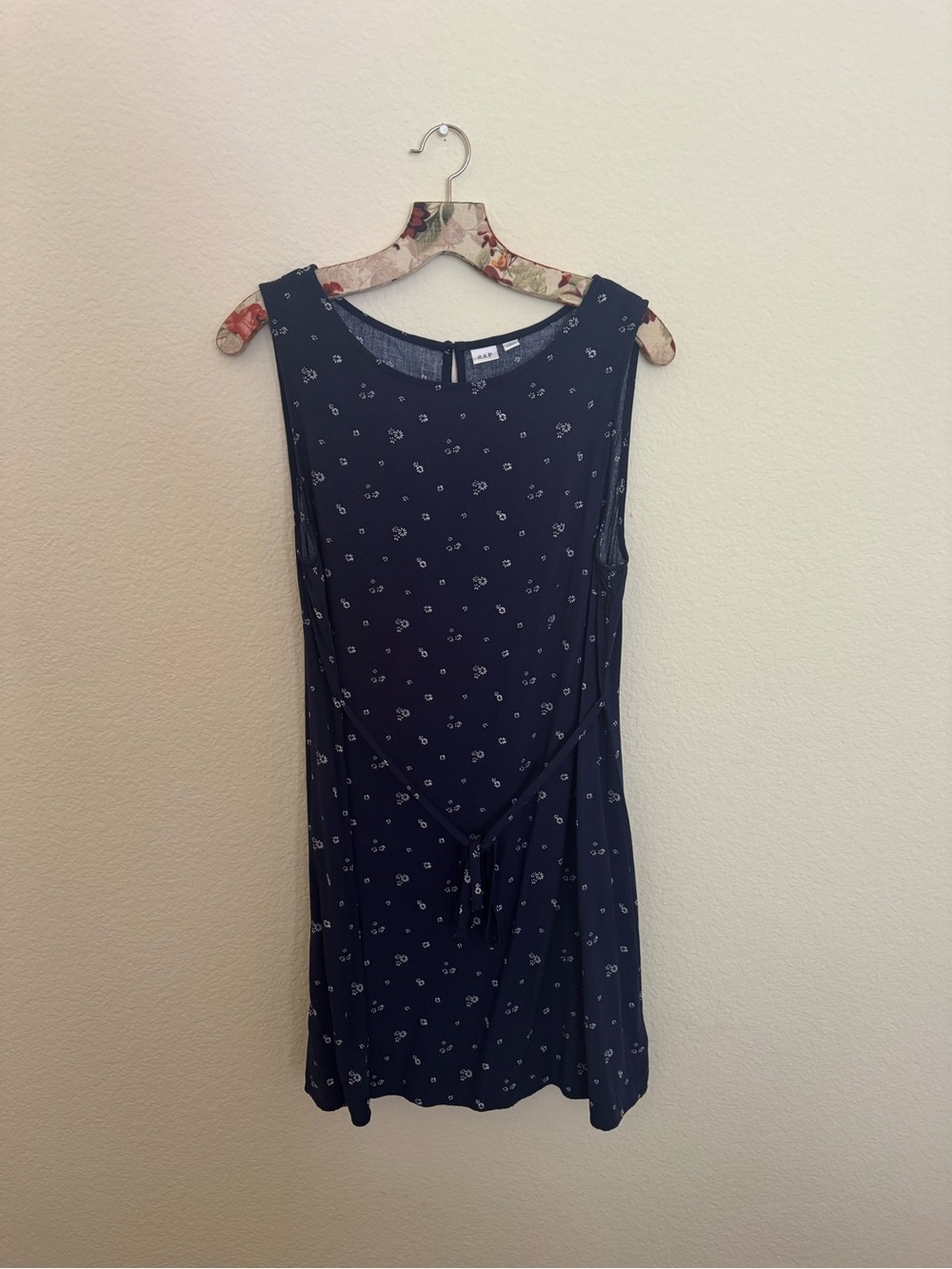 GAP Navy Mini Dress with White Floral Print